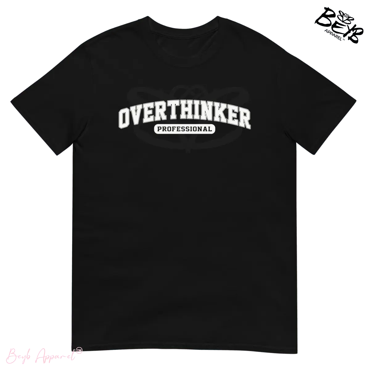 Overthinker Varsity White - BEYB Apparel