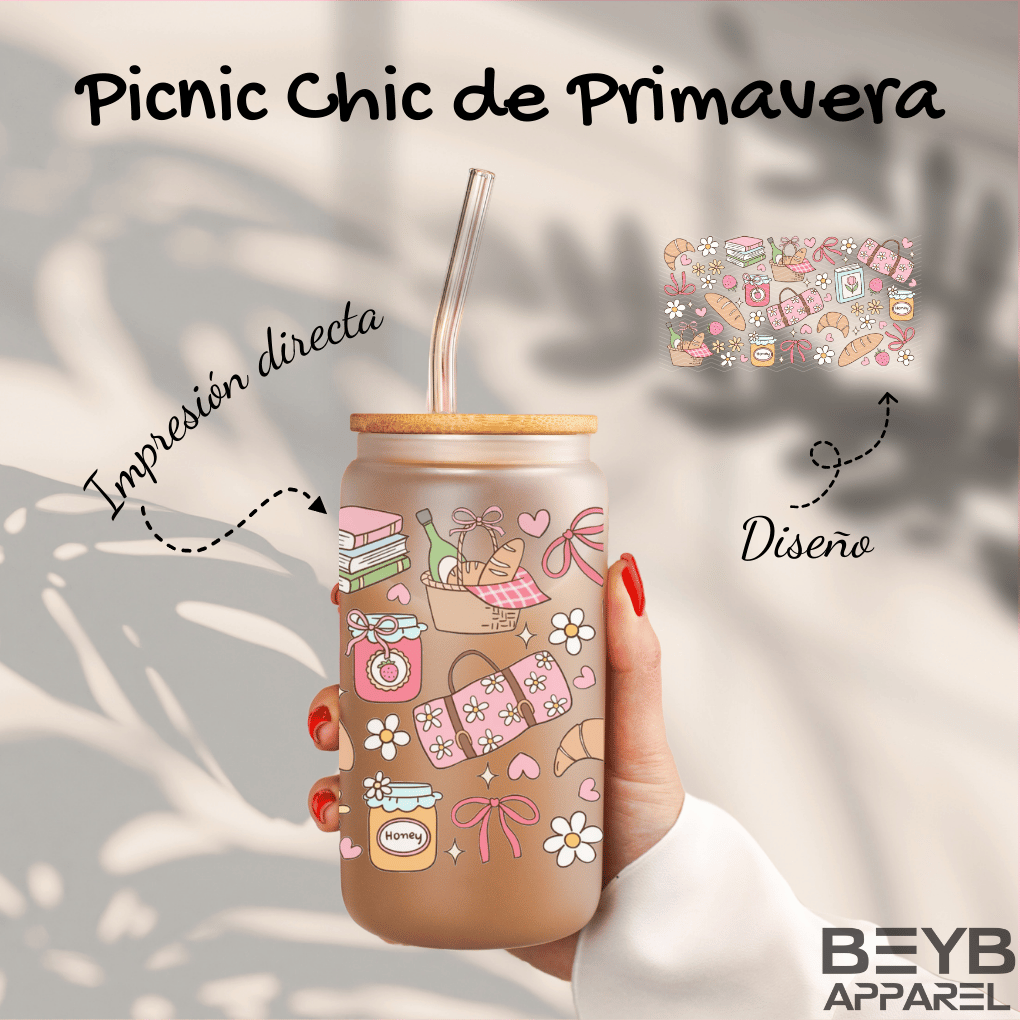 Vaso "Picnic Chic de Primavera"