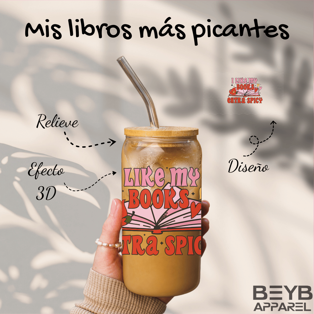 Vaso "Mis Libros Más Picantes que Nunca"