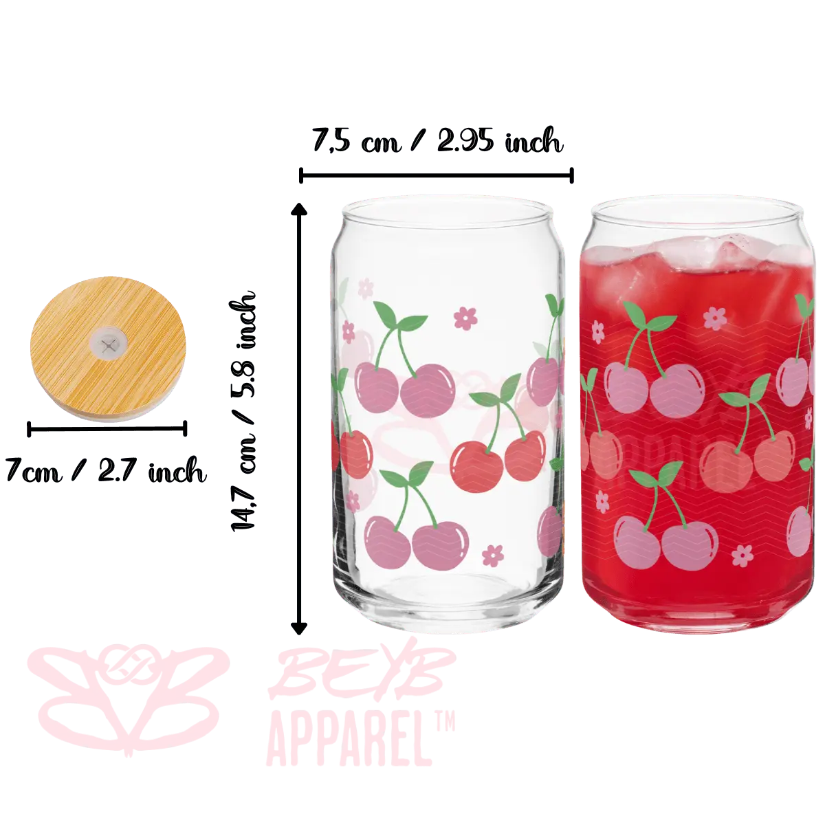 Cerezas rojas y rosas - BEYB Apparel